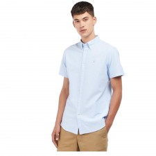 Barbour Oxtown Short Sleeve Tailored Shirt in Sky