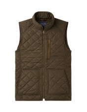 Joules Mens Halesworth Quilted Fleece Lined Gilet In Heritage Green