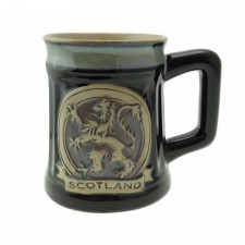 Glen Appin Black Stoneware Mug - Rampant Lion
