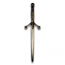 Sword Kilt Pin in Antique Silver