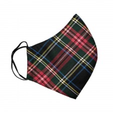 Royal & Plaid Black Stewart Tartan Face Mask