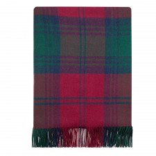 Lochcarron 100% Lambswool Lindsay Modern Tartan Blanket