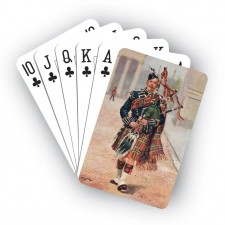 Traditional Bagpiper Playing Cards