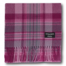 Gretna Green 100% Lambswool Scarf in Pink Check