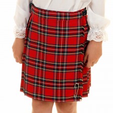 Girls Royal Stewart Tartan Kilt - 14 Years