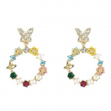 Lila Butterflies Earrings