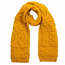 Aran Knit Headband in Amber