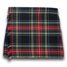 Gretna Green Childrens Kilt in Black Stewart Tartan