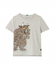 Joules Boys Gruffalo Archie Screen-print T-Shirt In Grey Marl - 6 Years