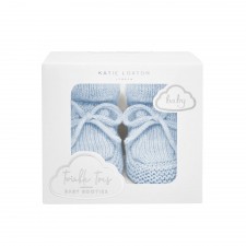 Katie Loxton Blue Knitted Baby Boots