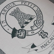 MacCallum Clan Crest Tea Towel