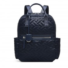 Radley Finsbury Park Quilt Ziptop Backpack In Ink Blue