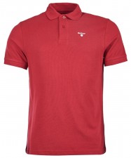 Barbour Mens Sports Polo Shirt In Biking Red