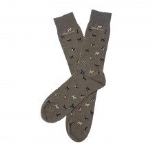 Barbour Mens Mavin Socks In Mid Olive