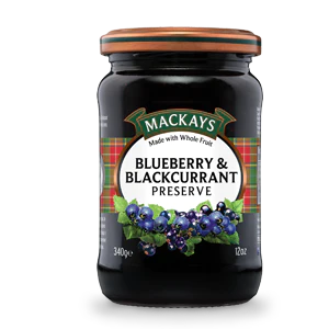 Mackays Blueberry/Blackcurrant Preserve 340g