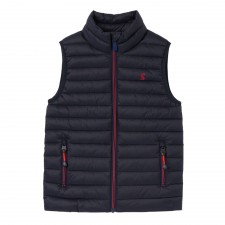 Joules Boys Crofton Packable Gilet in Dark Navy