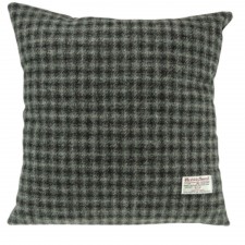 Harris Tweed Fabric Cushion in Grey Dogtooth