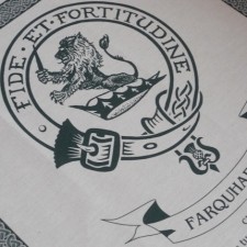 Farquharson Clan Crest Tea Towel