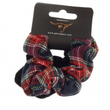 Pack of 2 Scrunchies in Blue Tartan