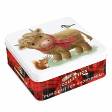 Campbells Cute Highland Cow Shortbread Tin 90g