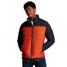 Joules Mens Go To Padded Jacket In Burnt Orange UK M