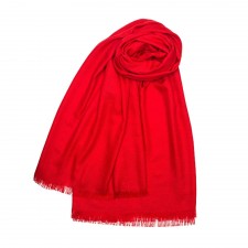 Lochcarron Aubrey Scarlet Red Melange Luxury Cashmere Stole