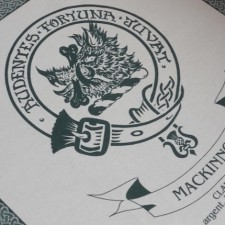 Mackinnon Clan Crest Tea Towel