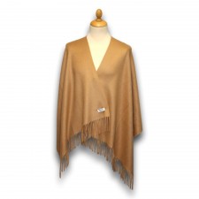 Lona Scott 100% Cashmere Stole in Camel