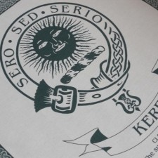 Kerr Clan Crest Tea Towel
