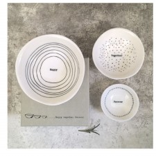 East of India 'Happy Together Forever' Bowl Trio