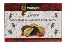 Walkers Luxury Chocolate and Raspberry Shortbread Biscuits 160g