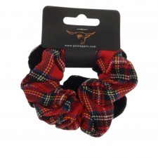 Pack of 2 Scrunchies in Red Tartan