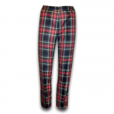 Ladies Tartan Trousers in Black Stewart Tartan