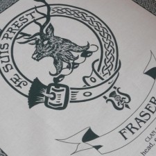 Fraser Clan Crest Tea Towel
