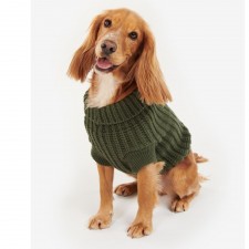 Barbour Saltburn Dog Jumper in Olive
