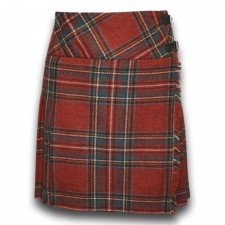 Ladies Isobel Wool Billie Kilt in Royal Stewart