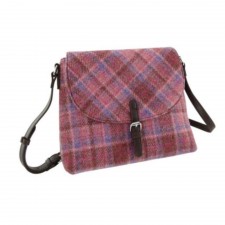 Harris Tweed 'Torridon' Shoulder Bag In Pink Check