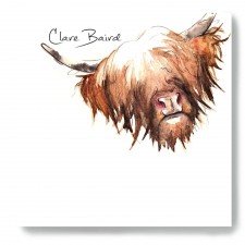 Clare Baird Highland Cow Sticky Notes