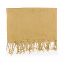 Lona Scott 100% Cashmere Pashmina Lightweight Stole Scarf in Camel