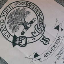 Anderson Clan Crest Tea Towel