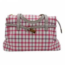 Daks Ladies Small Handbag in Pink Check