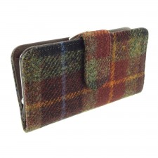 Harris Tweed 'Iona' Purse In Rust Check