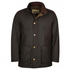 Barbour Mens Hereford Wax Jacket in Rustic UK L