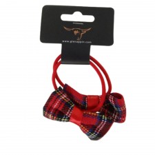 Pack of 2 Hair Ponio in Red Tartan