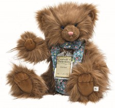 anna club plush leather tag line bear