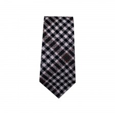 Boys Burns Check Tartan Tie