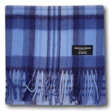 Gretna Green Unique Blue Tartan Cashmere Scarf