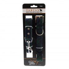 Glen Appin Black Watch Tartan Dog Collar and Lead