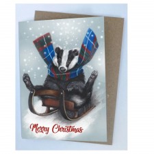 The Badger Doon the Brae Christmas Card