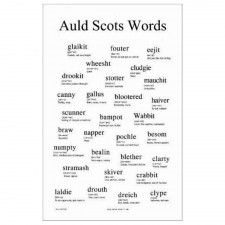 Glen Appin Auld Scots Words Tea Towel 100% Cotton 